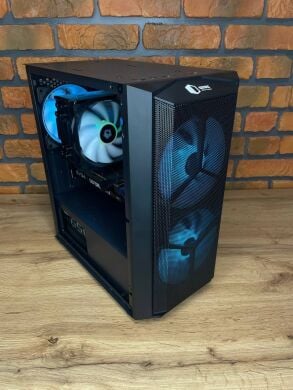 Сборка под заказ: новый игровой ПК Qube Wind Black Tower / Intel Core i3-12100F (4 (8) ядра по 3.3 - 4.3 GHz) / 16 GB DDR4 / 1000 GB SSD M.2 / nVidia GeForce RTX 3060, 12 GB GDDR6, 192-bit / HDMI / 650W