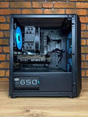 Сборка под заказ: новый игровой ПК Qube Wind Black Tower / Intel Core i3-12100F (4 (8) ядра по 3.3 - 4.3 GHz) / 16 GB DDR4 / 1000 GB SSD M.2 / nVidia GeForce RTX 3060, 12 GB GDDR6, 192-bit / HDMI / 650W