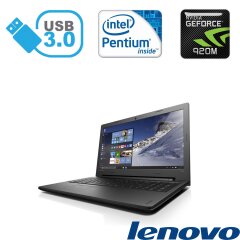 Ultrabook Lenovo IdeaPad 100-15IBD / 15.6" / Intel Pentium 3825U (2 (4) ядра по 1.9 GHz) / 4 GB DDR3 / 320 GB HDD / NVIDIA GeForce 920M 1 GB DDR3