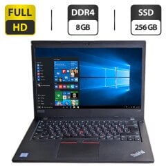 Ультрабук Б-клас Lenovo ThinkPad L490 / 14" (1920x1080) IPS / Intel Core i3-8145U (2 (4) ядра по 2.1 - 3.9 GHz / 8 GB DDR4 / 256 GB SSD / Intel UHD Graphics / WebCam