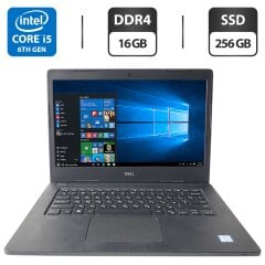 Ультрабук Dell Latitude 3480 / 14" (1920x1080) TN / Intel Core i5-6200U (2 (4) ядра по 2.3 - 2.8 GHz) / 8 GB DDR4 / 256 GB SSD / Intel HD Graphics 520 / WebCam