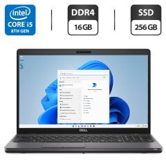 Ультрабук Dell Latitude 5500 / 15.6" (1920x1080) IPS / Intel Core i5-8250U (4 (8) ядра по 1.6 - 3.4 GHz) / 16 GB DDR4 / 256 GB SSD / Intel UHD Graphics&nbsp;620 / WebCam