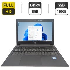 Ультрабук HP EliteBook 430 G5 / 13.3" (1920x1080) IPS / Intel Core i5-8250U (4 (8) ядра по 1.6 - 3.6 GHz)/ 8 GB DDR4 / 480 GB SSD / Intel UHD Graphics 620 / WebCam