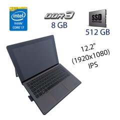 Ультрабук HP Pro x2 612 G2 / 12.2" (1920x1080) IPS Touch / Intel Core i7-7Y75 (2 (4) ядра по 1.3 - 3.6 GHz) / 8 GB DDR3 / 512 GB SSD / WebCam / NO ODD / Intel HD Graphics 615