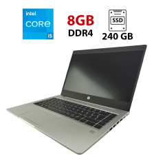 Ультрабук HP ProBook 440 G6 / 14" (1920x1080) IPS / Intel Core i5-8250U (4 (8) ядра по 1.6 - 3.4 GHz) / 8 GB DDR4 / 240 GB SSD + 500 GB HDD / Intel HD Graphics 620 / WebCam