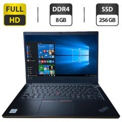 Ультрабук Lenovo ThinkPad E14 G1 / 14" (1920x1080) IPS / Intel Core i3-10110U (2 (4) ядра по 2.1 - 4.2 GHz) / 8 GB DDR4 / 256 GB SSD / Intel UHD Graphics / WebCam