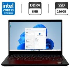 Ультрабук Lenovo ThinkPad E14 Gen2 / 14" (1920x1080) IPS / Intel Core i5-1135G7 (4 (8) ядра по 4.2 GHz) / 8 GB DDR4 / 256 GB SSD / Intel Iris Xe Graphics / WebCam / Windows 11 Pro