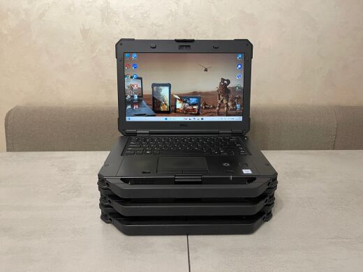 Захищений ноутбук Dell Latitude 5420 Rugged / 14" (1920x1080) IPS Touch / Intel Core i5-8350U (4 (8) ядра по 1.7 - 3.6 GHz) / 16 GB DDR4 / 256 GB SSD M.2 / Intel UHD Graphics 620 / WebCam / 4G LTE / Стилус / Fingerprint / Два АКБ