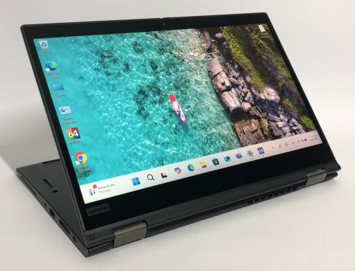 Ультрабук-трансформер Б-класс Lenovo ThinkPad X13 Yoga G1 / 13.3" (1920x1080) IPS Touch / Intel Core i5-10210U (4 (8) ядра по 1.6 - 4.2 GHz) / 8 GB DDR4 / 256 GB SSD / Intel UHD Graphics / WebCam / Win 10 Pro