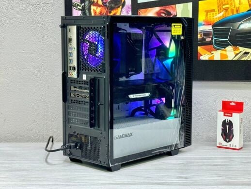Ігровий ПК GameMax Aero Black Tower / AMD Ryzen 7 7800X3D (8 (16) ядер по 4.2 - 5.0 GHz) / 32 GB DDR5 / 1000 GB SSD / AMD Radeon Rx 6800 Xt Phantom Gaming, 16 GB GDDR6, 256-bit / 750W / Win 11 Ігровий ПК GameMax Aero Black Tower / AMD Ryzen 7 7800X3D (8 (16) ядер по 4.2 - 5.0 GHz) / 32 GB DDR5 / 1000 GB SSD / AMD Radeon Rx 6800 Xt Phantom Gaming, 16 GB GDDR6, 256-bit / 750W / Win 11