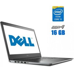 Ноутбук Dell Vostro 5568 / 15.6" (1920x1080) TN / Intel Core i5-7200U (2 (4) ядра по 2.5 - 3.1 GHz) / 16 GB DDR4 / 256 GB SSD / Intel HD Graphics 620 / WebCam