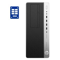 ПК HP EliteDesk 800 G4 Tower / Intel Core i3-8100 (4 ядер по 3.6 GHz) / 8 GB DDR4 / 256 GB SSD / Intel UHD Graphics 630