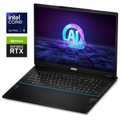 Игровой ноутбук MSI Stealth 18 AI Studio A1VHG / 18" (3840x2400) IPS / Intel Core Ultra 9 185H (16 (22) ядер по 1.8 - 5.1 GHz) / 32 GB DDR5 / 1000 GB SSD M.2 / nVidia GeForce RTX 4080, 12 GB GDDR6, 192-bit / WebCam / Win 11