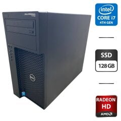 Рабочая станция Dell Precision T1700 Tower / Intel Core i7-4790 (4 (8) ядра по 3.6 - 4.0 GHz) / 16 GB DDR3 / 128 GB SSD / AMD Radeon HD 6750, 1 GB GDDR5, 128-bit / DVD-ROM