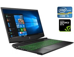 Игровой ноутбук Б-класс HP Pavilion Gaming 15-dk0085wm / 15.6" (1920x1080) IPS / Intel Core i5-9300H (4 (8) ядра по 2.4 - 4.1 GHz) / 16 GB DDR4 / 256 GB SSD NVMe / nVidia GeForce GTX 1650, 4 GB GDDR5, 128-bit / WebCam
