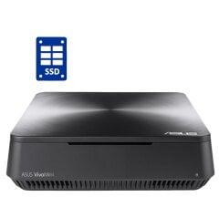 Неттоп Asus VivoMini VM45 USFF / Intel Celeron 3865U (2 ядра по 1.8 GHz) / 6 GB DDR4 / 120 GB SSD / Intel HD Graphics 610 + Блок питания