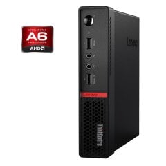 Неттоп Lenovo ThinkCentre M715q USFF / AMD Pro A6-8570E (2 ядра по 3.0 - 3.4 GHz) / 4 GB DDR4 / 128 GB SSD / AMD Radeon R5 Graphics