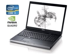 Мобільна робоча станція Dell Precision M6500 / 17" (1440x900) TN / Intel Core i5-520M (2 (4) ядра по 2.4 - 2.93 GHz) / 8 GB DDR3 / 256 GB SSD / nVidia Quadro FX 2800M, 1 GB GDDR3, 256-bit / DVD-ROM