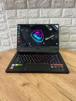Ігровий ноутбук MSI GS65 Stealth 8SF / 15.6" (1920x1080) IPS / Intel Core i7-8750H (6 (12) ядра по 2.2 - 4.1 GHz) / 16 GB DDR4 / 1000 GB SSD NVMe / nVidia GeForce RTX 2070 Max-Q, 8 GB GDDR6, 256-bit / WebCam