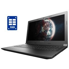 Ноутбук Б-класс Lenovo B50-45 / 15.6" (1366x768) TN / AMD E1-6010 (2 ядра по 1.35 GHz) / 8 GB DDR3 / 128 GB SSD / AMD Radeon R2 Graphics / WebCam / DVD-ROM / Win 10