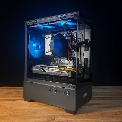 Ігровий ПК Gamdias aura GC9M Tower / AMD Ryzen 5 2600 (6 (12) ядер по 3.4 - 3.9 GHz) / 16 GB DDR4 / 256 GB SSD + 1000 GB HDD / AMD Radeon RX 5700, 8 GB GDDR6, 256-bit / 600W