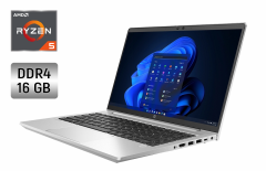 Ультрабук HP ProBook 445 G9 / 14" (1920x1080) IPS / AMD Ryzen 5 5625U (6 (12) ядер по 2.3 - 4.3 GHz) / 16 GB DDR4 / 480 GB SSD / AMD Radeon RX Vega 7 Graphics / WebCam