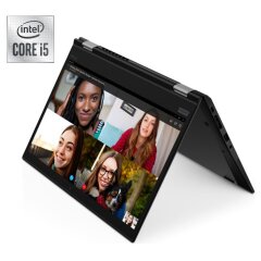 Ультрабук-трансформер Б-класс Lenovo ThinkPad X13 Yoga G1 / 13.3" (1920x1080) IPS Touch / Intel Core i5-10210U (4 (8) ядра по 1.6 - 4.2 GHz) / 8 GB DDR4 / 256 GB SSD / Intel UHD Graphics / WebCam / Win 10 Pro