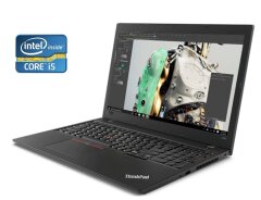 Ноутбук Lenovo ThinkPad L580 / 15.6" (1920x1080) IPS / Intel Core i5-8250U (4 (8) ядра по 1.6 - 3.4 GHz) / 8 GB DDR4 / 240 GB SSD M.2 / Intel UHD Grphics 620 / WebCam