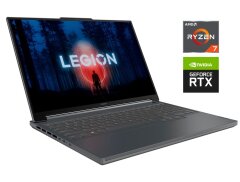 Ігровий ноутбук Lenovo Legion Slim 5 16APH9 / 16" (2560x1600) IPS / AMD Ryzen 7 7435HS (8 (16) ядер по 3.1 - 4.5 GHz) / 16 GB DDR5 / 1000 GB SSD NVMe / nVidia GeForce RTX 4070, 8 GB GDDR6, 128-bit / WebCam