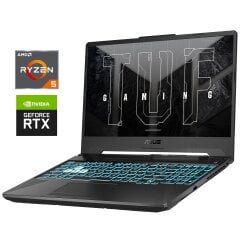Ігровий ноутбук Б-клас Asus TUF Gaming A15 FA506ICB / 15.6" (1920x1080) IPS / AMD Ryzen 5 4600H (6 (12) ядер по 3.0 - 4.0 GHz) / 8 GB DDR4 / 512 GB SSD NVMe / nVidia GeForce RTX 3050, 4 GB GDDR6, 128-bit / WebCam