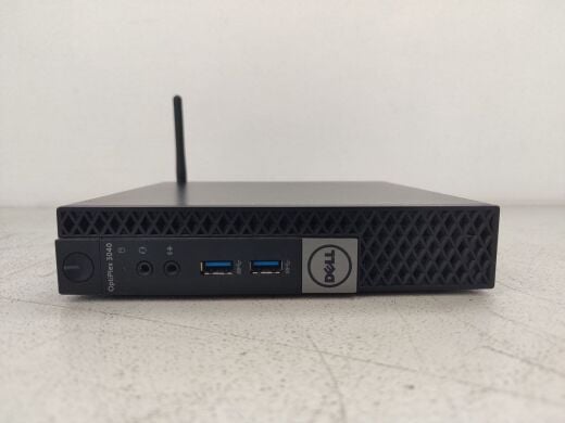 Неттоп Dell OptiPlex 3040 Micro USFF / Intel Core i3-6100T (2 (4) ядра по 3.2 GHz) / 8 GB DDR3 / 128 GB SSD / Intel HD Graphics 530 / Wi-Fi / Блок питания