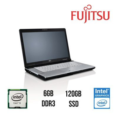 Ноутбук Fujitsu Lifebook S751 / 15.6" / Intel Core i5-2520M (2 (4) ядра по 2.5 - 3.2 GHz) / 6 GB DDR3/ 120 GB SSD NEW / Intel HD Graphics 3000/ WebCam