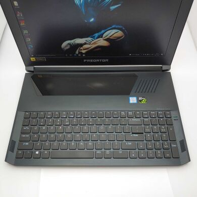 Игровой ноутбук Acer Predator PT715-51 Black / 15.6" (1920х1080) IPS / Intel Core i7-7700HQ (4 (8) ядра по 2.8 - 3.8 GHz) / 32 GB DDR4 / 512 GB SSD+512 GB SSD / nVidia GeForce GTX 1080 Max-Q, 8 GB GDDR5X, 256-bit / WebCam / USB 3.0