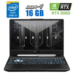 Игровой ноутбук Asus TUF Gaming F15 FX506HM / 15.6" (1920x1080) IPS / Intel Core i5-11400H (6 (12) ядер по 4.5 GHz) / 16 GB DDR4 / 480 GB SSD / nVidia GeForce RTX 3060, 6 GB GDDR6, 192-bit / WebCam / HDMI