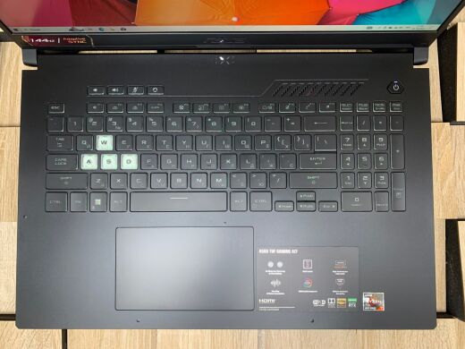 Ігровий ноутбук Б-клас Asus TUF Gaming A17 / 17.3" (1920x1080) IPS / AMD Ryzen 7 6800H (8 (16) ядер по 3.2 - 4.7 GHz) / 16 GB DDR4 / 512 GB SSD M.2 / nVidia GeForce RTX 3050, 4 GB GDDR6, 128-bit / WebCam / Windows 10 ліцензія