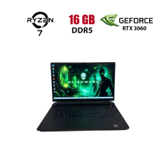 Игровой ноутбук Б-класс Dell Alienware m17 R5 / 17.3" (1920x1080) IPS / AMD Ryzen 7 6800H (8 (16) ядер по 3.2 - 4.7 GHz) / 16 GB DDR5 / 512 GB SSD NVMe / nVidia GeForce RTX 3060, 6 GB GDDR6, 192-bit / WebCam
