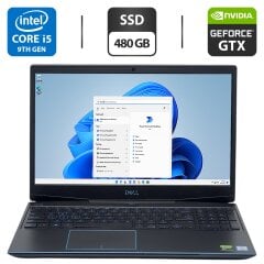 Игровой ноутбук Б-класс Dell G3 3590 / 15.6" (1920x1080) IPS / Intel Core i5-9300H (4 (8) ядра по 2.4 - 4.1 GHz) / 16 GB DDR4 / 480 GB SSD / nVidia GeForce GTX 1650, 4 GB GDDR5, 128-bit / WebCam