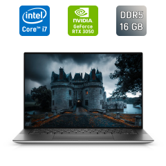 Ігровий ноутбук Dell XPS 15 9520 / 15.6" (1920x1200) IPS / Intel Core i7-12700H (14 (20) ядер по 3.5 - 4.7 GHz) / 16 GB DDR5 / 512 GB SSD / nVidia GeForce RTX 3050, 4 GB GDDR6, 128-bit / Windows 10