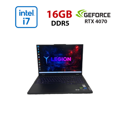 Игровой ноутбук Lenovo Legion Pro 5 16IRX8 / 16" (2560x1600) IPS / Intel Core i7-13700HX (16 (24) ядра по 3.7 - 5.0 GHz) / 16 GB DDR5 / 512 GB SSD / nVidia GeForce RTX 4070, 8 GB GDDR6, 128-bit / WebCam Игровой ноутбук Lenovo Legion Pro 5 16IRX8 / 16" (2560x1600) IPS / Intel Core i7-13700HX (16 (24) ядра по 3.7 - 5.0 GHz) / 16 GB DDR5 / 512 GB SSD / nVidia GeForce RTX 4070, 8 GB GDDR6, 128-bit / WebCam