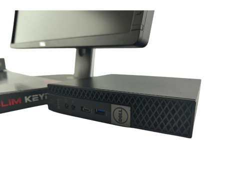 Комплект ПК: неттоп Dell OptiPlex 7050 Micro USFF / Intel Core i5-7500T (4 ядра по 2.7 - 3.3 GHz) / 16 GB DDR4 / 240 GB SSD / Intel HD Graphics 630 + Монітор 24" (1920x1080) TN / Різні бренди