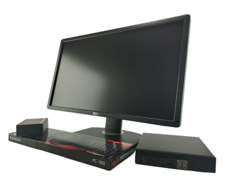 Комплект ПК: неттоп Dell OptiPlex 7050 Micro USFF / Intel Core i5-7500T (4 ядра по 2.7 - 3.3 GHz) / 16 GB DDR4 / 240 GB SSD / Intel HD Graphics 630 + Монітор 24" (1920x1080) TN / Різні бренди