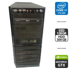 Компьютер Modecom Tower / Intel Core i7-3770K (4 (8) ядра по 3.5 - 3.9 GHz) / 16 GB DDR3 / 128 GB SSD + 500 GB HDD / nVidia GeForce GTX 960, 2 GB GDDR5, 128-bit / 620W / HDMI