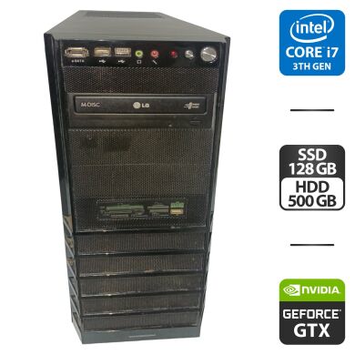 Компьютер Modecom Tower / Intel Core i7-3770K (4 (8) ядра по 3.5 - 3.9 GHz) / 16 GB DDR3 / 128 GB SSD + 500 GB HDD / nVidia GeForce GTX 960, 2 GB GDDR5, 128-bit / 620W / HDMI Компьютер Modecom Tower / Intel Core i7-3770K (4 (8) ядра по 3.5 - 3.9 GHz) / 16 GB DDR3 / 128 GB SSD + 500 GB HDD / nVidia GeForce GTX 960, 2 GB GDDR5, 128-bit / 620W / HDMI