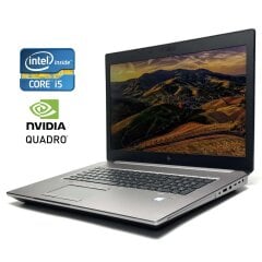 Мобильная рабочая станция Б-класс HP ZBook 17 G6 / 17.3" (1920x1080) IPS / Intel Core i5-9400H (4 (8) ядра по 2.5 - 4.3 GHz) / 16 GB DDR4 / 512 GB SSD / nVidia Quadro T1000, 4 GB GDDR5, 128-bit / WebCam / Win 11