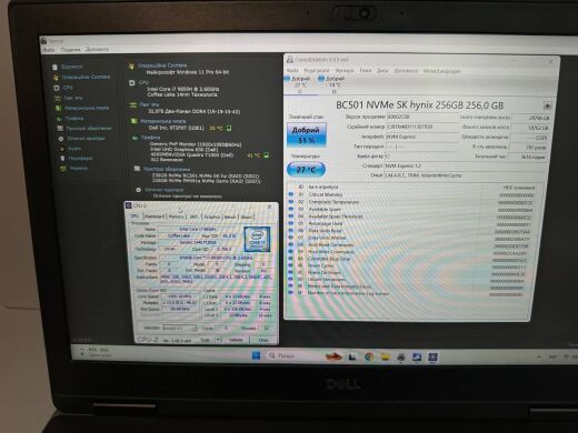 Мобильная рабочая станция Dell Precision 7540 / 15.6" (1920x1080) IPS / Intel Core i7-9850H (6 (12) ядер по 2.6 - 4.6 GHz) / 32 GB DDR4 / 256 GB SSD + 256 GB SSD / nVidia Quadro T1000, 4 GB GDDR6, 128-bit / WebCam