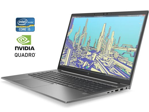 Мобильная рабочая станция HP ZBook Firefly 15 G7 / 15.6" (1920x1080) IPS / Intel Core i5-10210U (4 (8) ядра по 1.6 - 4.2 GHz) / 16 GB DDR4 / 256 GB SSD / nVidia Quadro P520, 4 GB GDDR5, 64-bit / WebCam / Win10 Pro