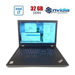 Мобильная рабочая станция Lenovo ThinkPad P15 Gen 1 / 15.6" (1920x1080) IPS / Intel Core i7-10750H (6 (12) ядер по 2.6 - 5 GHz) / 32 GB DDR4 / 512 GB SSD / nVidia Quadro RTX 3000, 6 GB GDDR6, 192-bit / WebCam