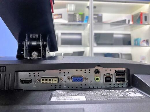 Монитор Fujitsu B24T-7 / 24" (1920x1080) TN / 1x HDMI, 1x DVI, 1x VGA, USB-Hub, 1x Audio Port / встроенные колонки 2x 1.5W