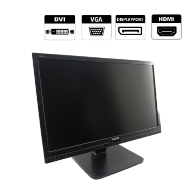 Монитор Philips 241P6E / 24" (1920x1080) IPS / DVI, VGA, HDMI, DP