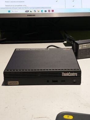 Неттоп Lenovo Thinkcentre m75q Gen2 USFF / AMD Ryzen 3 PRO 5350GE (4 (8) ядер по 3.6 - 4.2 GHz) / 8 GB DDR4 / 256 GB SSD / AMD RX Vega 6 / USB 3.1 / Windows 11 / Блок питания в комплекте